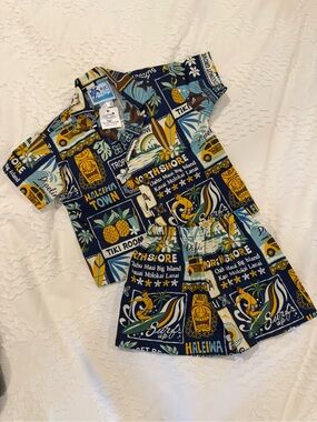 NWT Hawaiian Matching Set - 6 Months